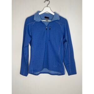 Patagonia Fleece 1/4 Zip Waffle Knit Pullover Regulator Sweater Women's Size S